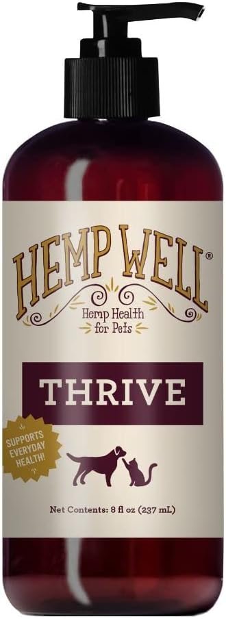 Hemp Well Thrive Pet Oil for Cats and Dogs, Everyday Supplement for Overall Health, Hip, Joint, and Heart Health, Organically Sourced - 8 Ounce - Image 2