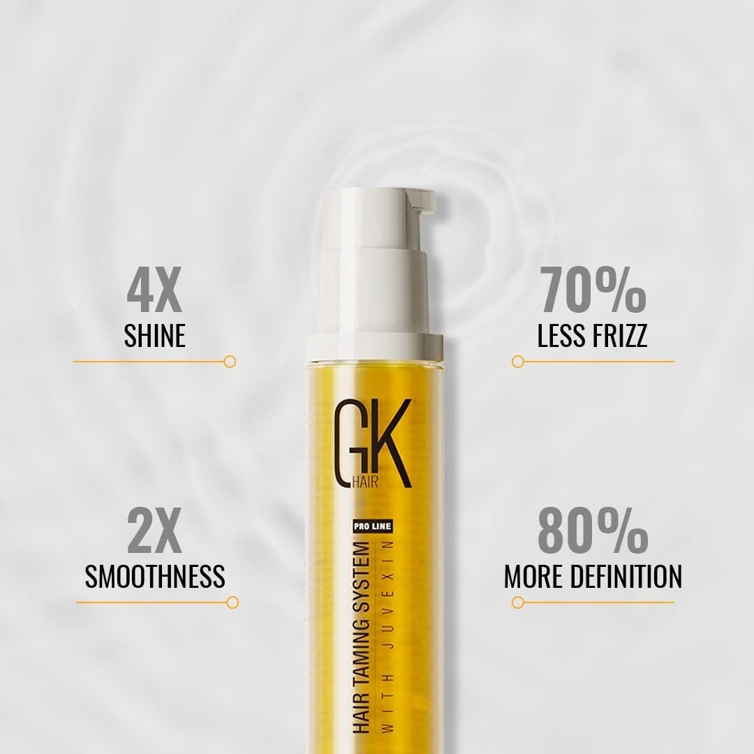 GK HAIR Global Keratin 100% Organic Argan Oil Anti Frizz Mini Serum (0.34 Fl Oz/10ml) Styling Smoothing Strengthening Hydrating & Nourishing Heat Protection Shine Frizz Control Dry Damage Hair Repair - Image 7