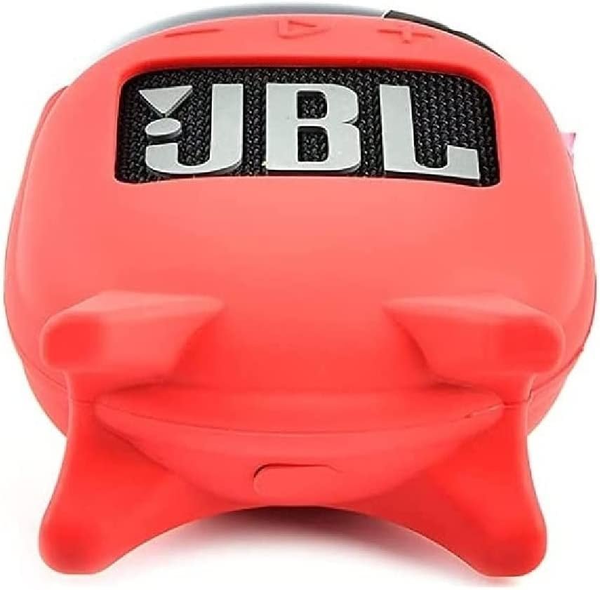 JBL Clip 4 Waterproof Wireless Bluetooth Speaker Bundle with Deluxe CCI Protective Silicone Carrying Sleeve and Built in Stand (Red) - Image 8