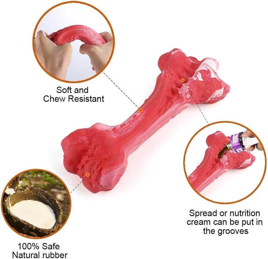 FurFavor Premium Dental Dog Chew Bone for Aggressive Chewers, Large Durable Dog Chew Toys, Long-Lasting, Dental Health Support - Image 3