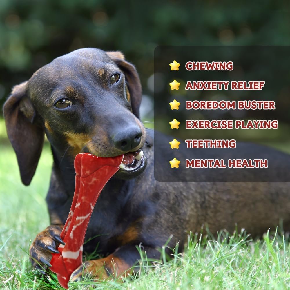 Dog Toys for Aggressive Chewers Large Dogs Indestructible Dog Chew Toys Tough Nylon Dog Bones to Keep Them Busy - Image 5