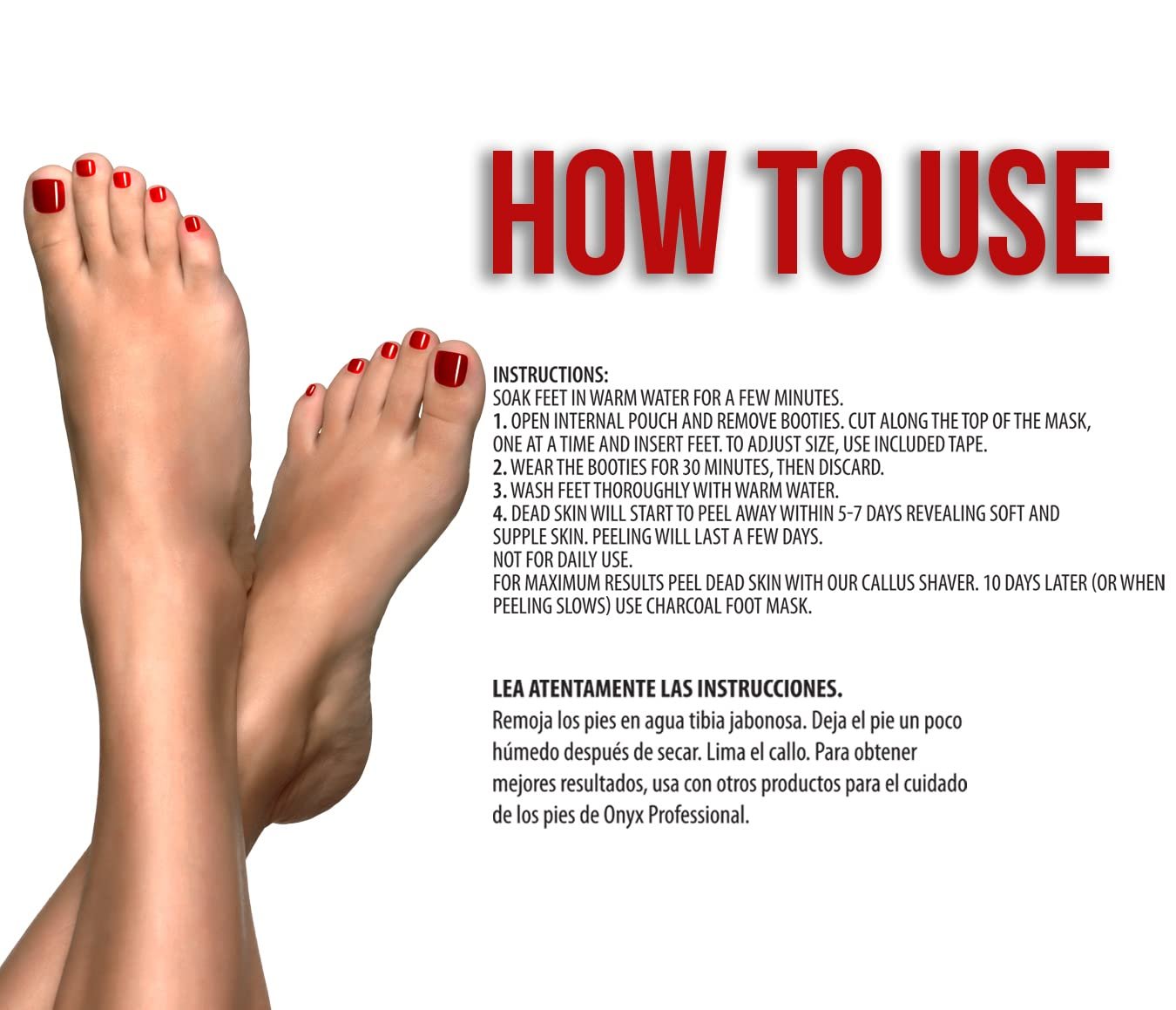 Hard As Hoof Nail Strengthening Cream & Foot Peel Mask Callus Remover (2 Pack) Dead Skin Remover - Image 9