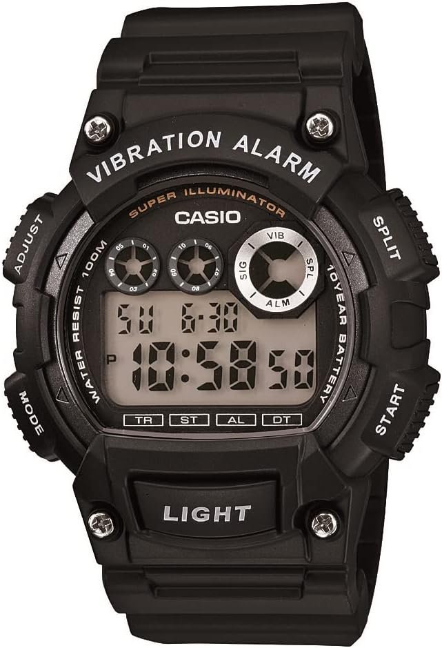 Casio Men's W735H-1AVCF Super Illuminator Black Watch - Image 2