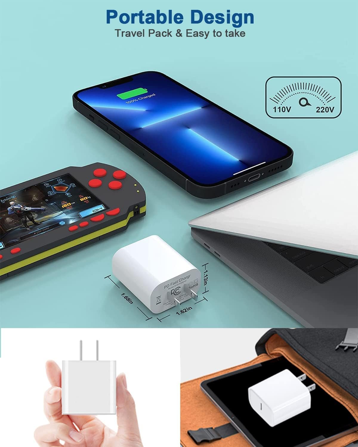 iPhone Charger Fast Charging,iPhone Fast Charger 2Pack Type C Fast Charger Block Plug Adapter 6FT USB-C to Lightning Cable Cord for iPhone 14/13/13 Pro/12 Pro/12 Pro Max/11/Xs Max/XR/X/SE,iPad,AirPods - Image 8