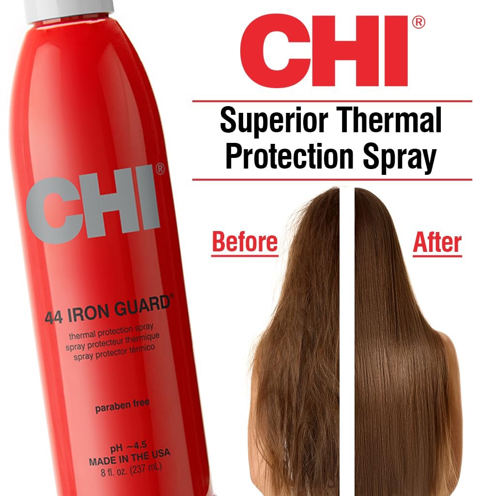 CHI Keratin Silk Infusion, 6 Fl Oz 44 Iron Guard Thermal Protection Spray, 8 Fl Oz - Image 7