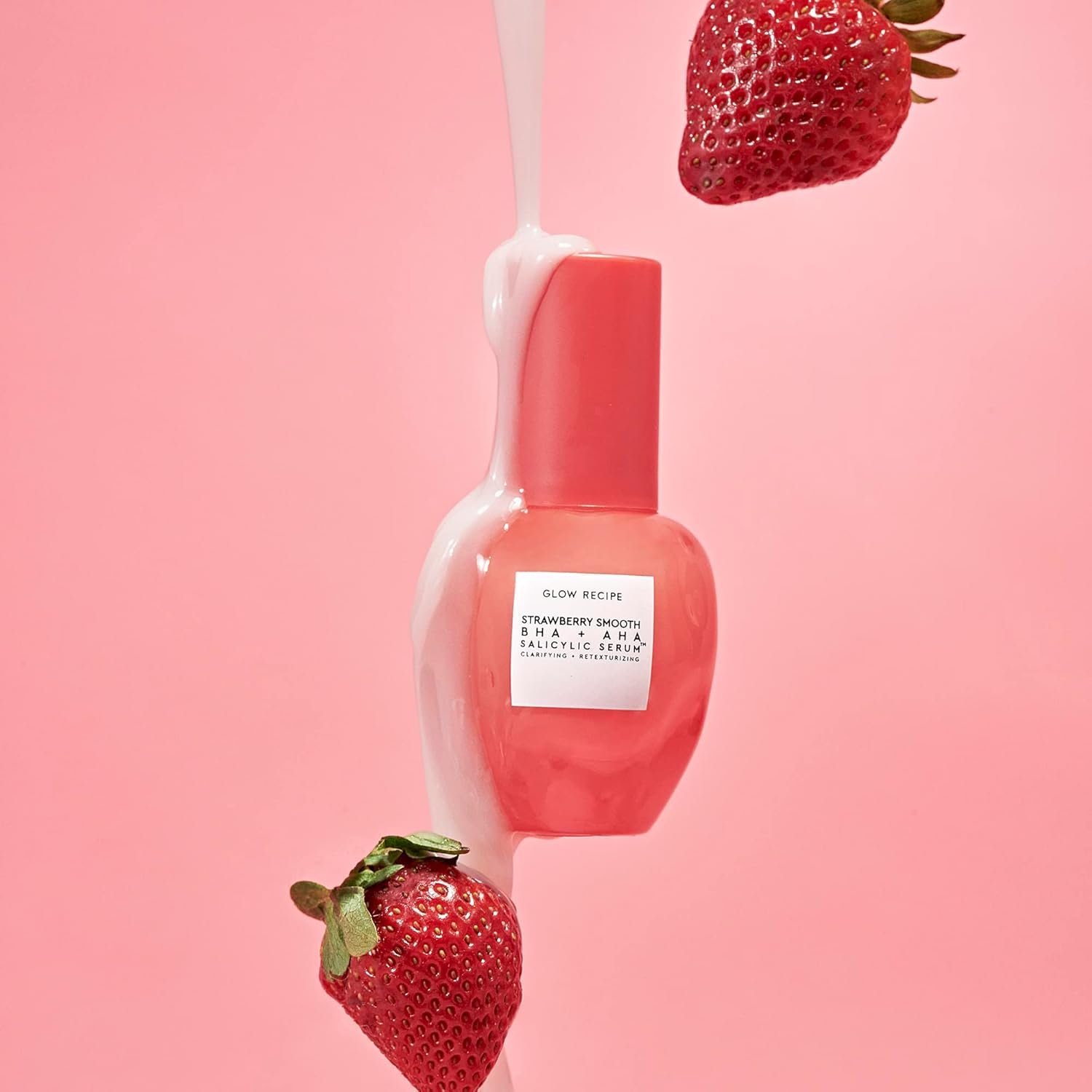 Glow Recipe AHA BHA Salicylic Acid Serum - Strawberry Face Serum, Pore Minimizer & Facial Exfoliant with Hyaluronic Acid & Azelaic Acid - Hydrating Serum & Travel Skincare (30ml) - Image 3