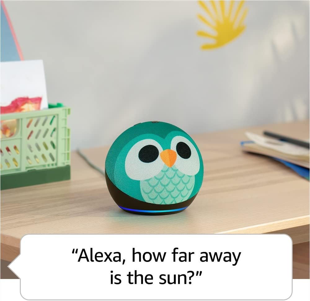 Amazon Echo Dot (5th Gen, 2022 release) Kids | Designed for kids, with parental controls | Owl - Image 5