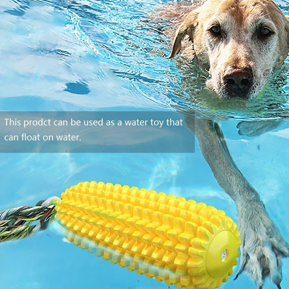 Dog Chew Toys Squeak NonSqueak,Toothbrush Cleaning Teeth,Interactive Relieve Boredom Corn Toys,Puppy Aggressive Chewer and Other Medium,Large Dog - Image 4