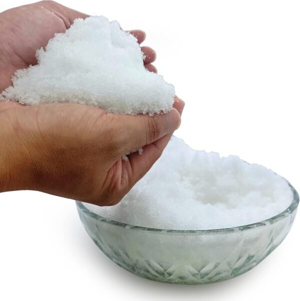 10 Ounces Fake Snow Instant Snow Make 6 Gallons, Artificial Snow Great for Holiday Snow Winter Decorations - Image 4