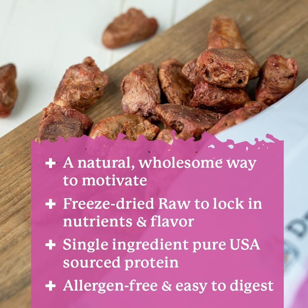 Dr. Harvey's Raw Freeze Dried Chicken Hearts Training Dog Treats, Single Ingredient, with Real Chicken Hearts for Dogs, 7 Ounces - Image 6