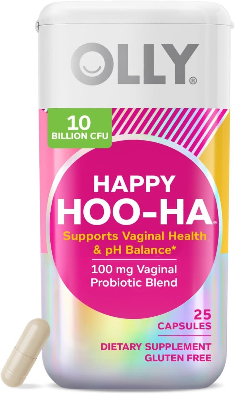 OLLY Happy Hoo-Ha Capsules, Probiotic for Women, Vaginal Health and pH Balance, 10 Billion CFU, Gluten Free - 25 Count (Packaging May Vary) - Image 2