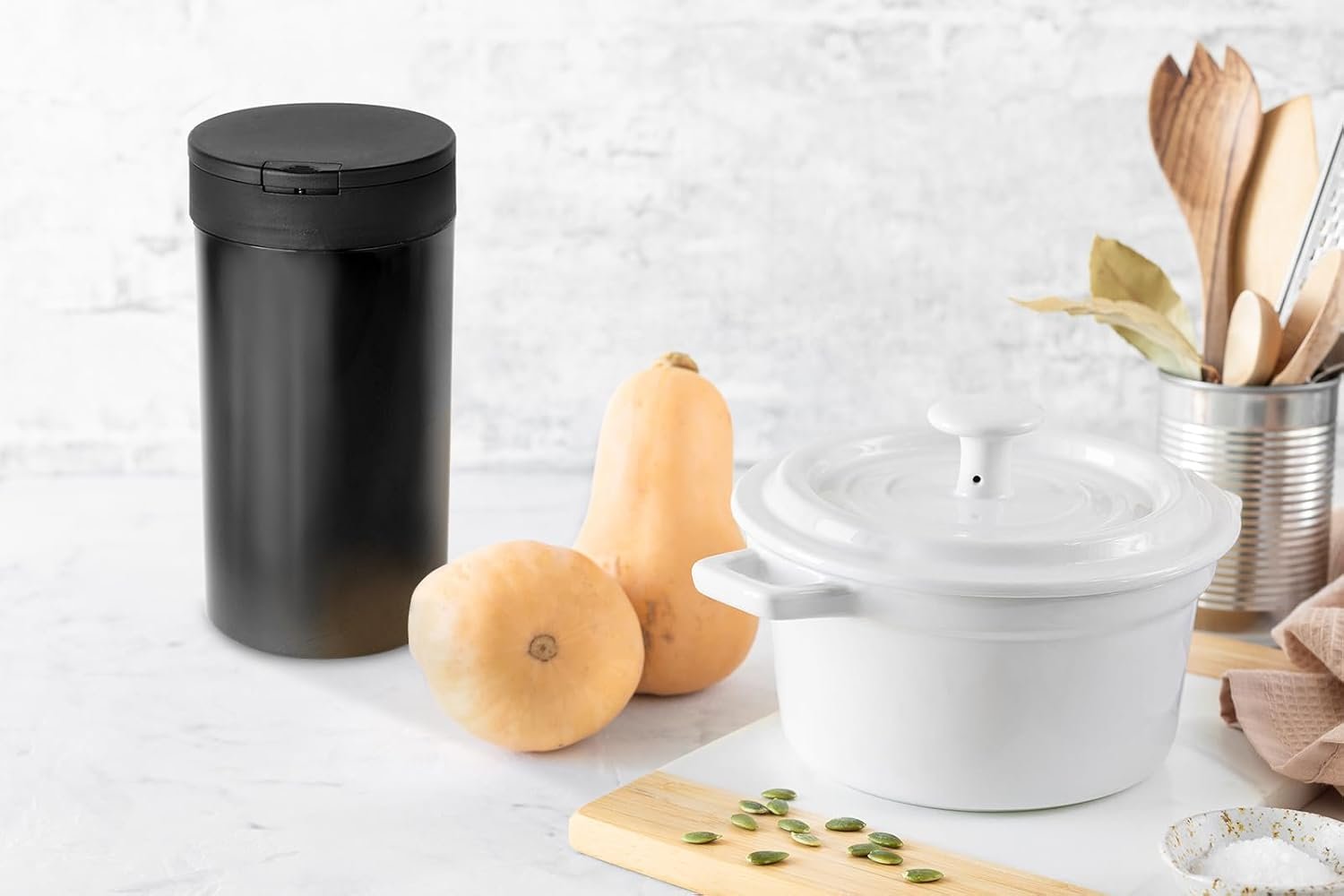 Disinfecting Wipes Dispenser - Push Button Decorative Holder for Standard Cleaning Wipes Container, Use in Kitchen Countertop, Bathroom, Classroom (Black) - Image 4