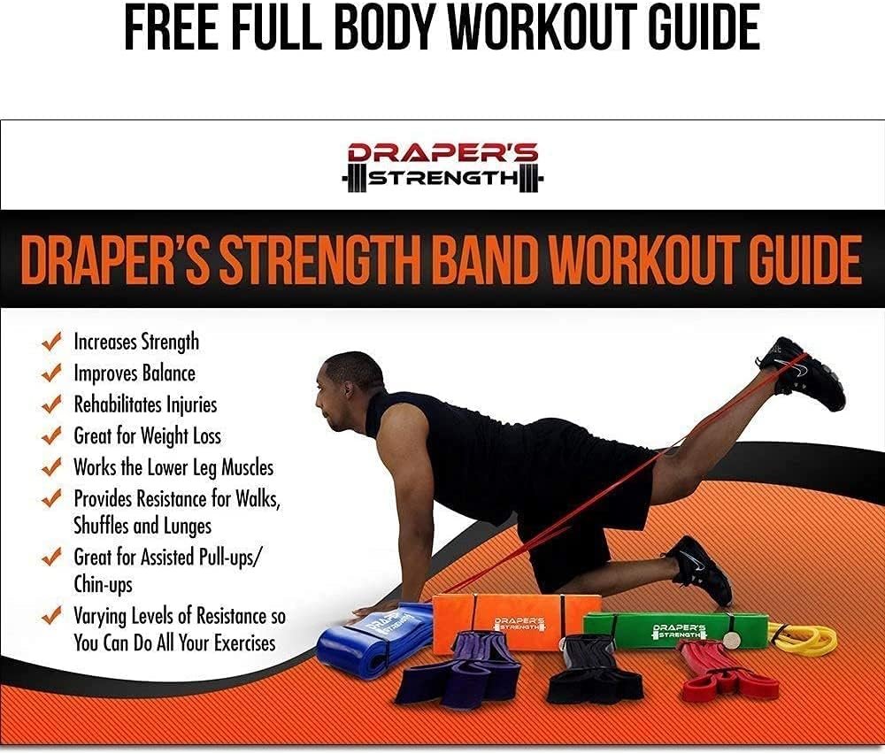Draper's Strength Heavy Duty Resistance Stretch Loop Bands for Powerlifting Workout Exercise and Assisted Pull Ups - Image 9