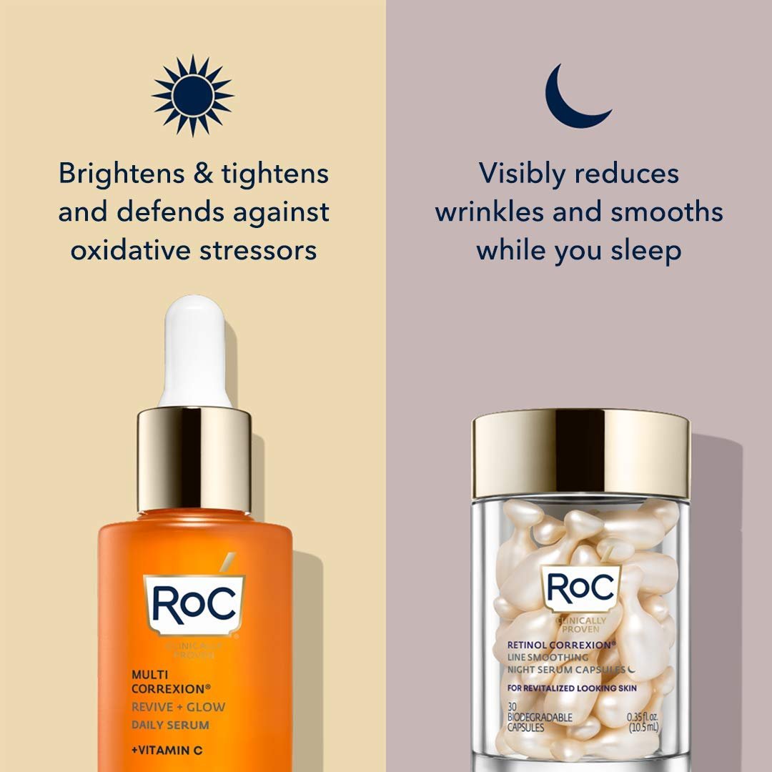 RoC Multi Correxion Revive + Glow 10% Active Vitamin C Serum for Face, Daily Anti-Aging Wrinkle and Skin Tone Skin Care Treatment, Brightening Serum, 1 Fluid Ounce - Image 7