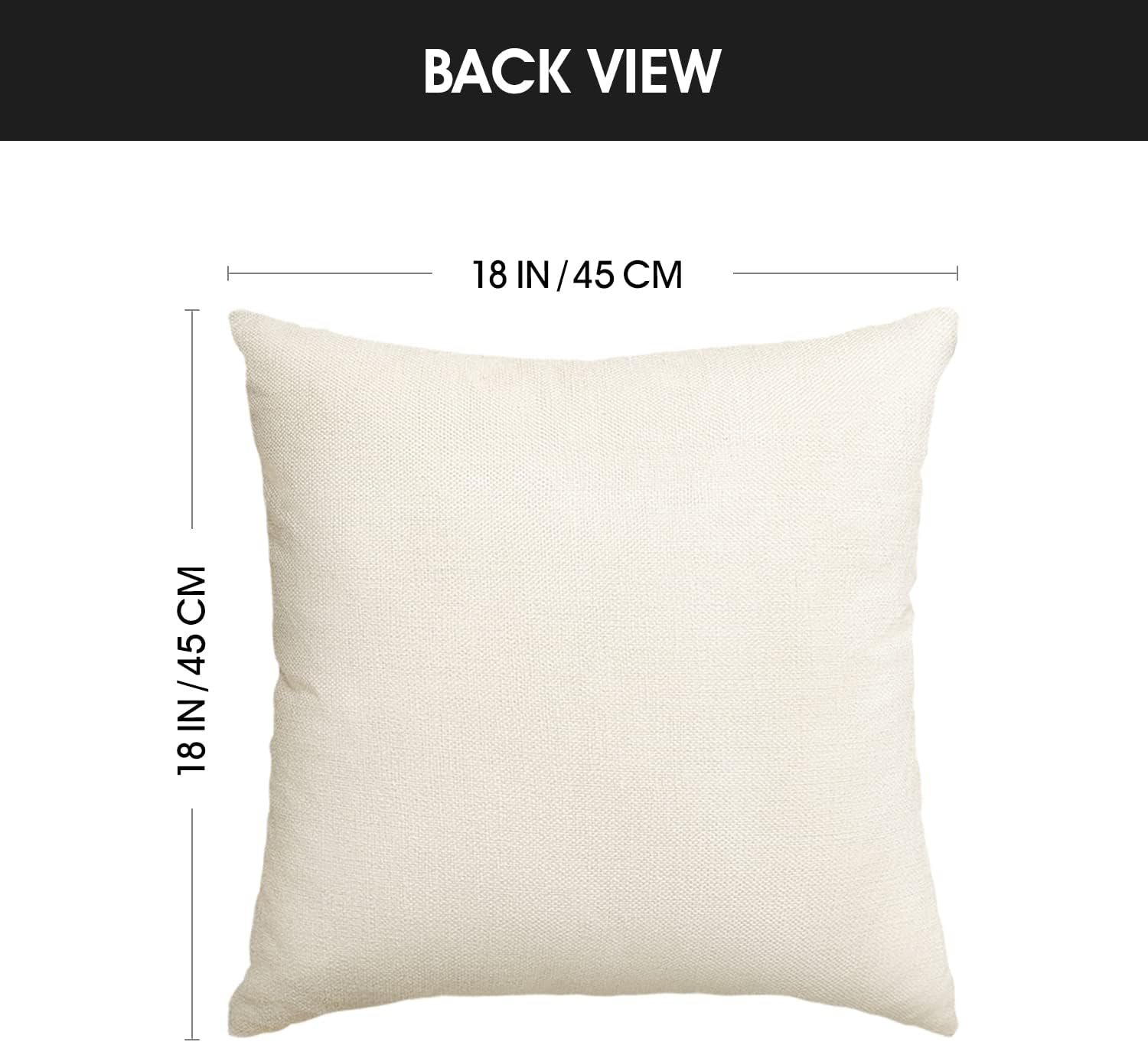 AVOIN colorlife Fall Pumpkin Home Sweet Home Throw Pillow Covers, 18 x 18 Inch Autumn Thankful Grateful Blessed Harvest Floral Decorations for Sofa Couch Set of 4 - Image 7