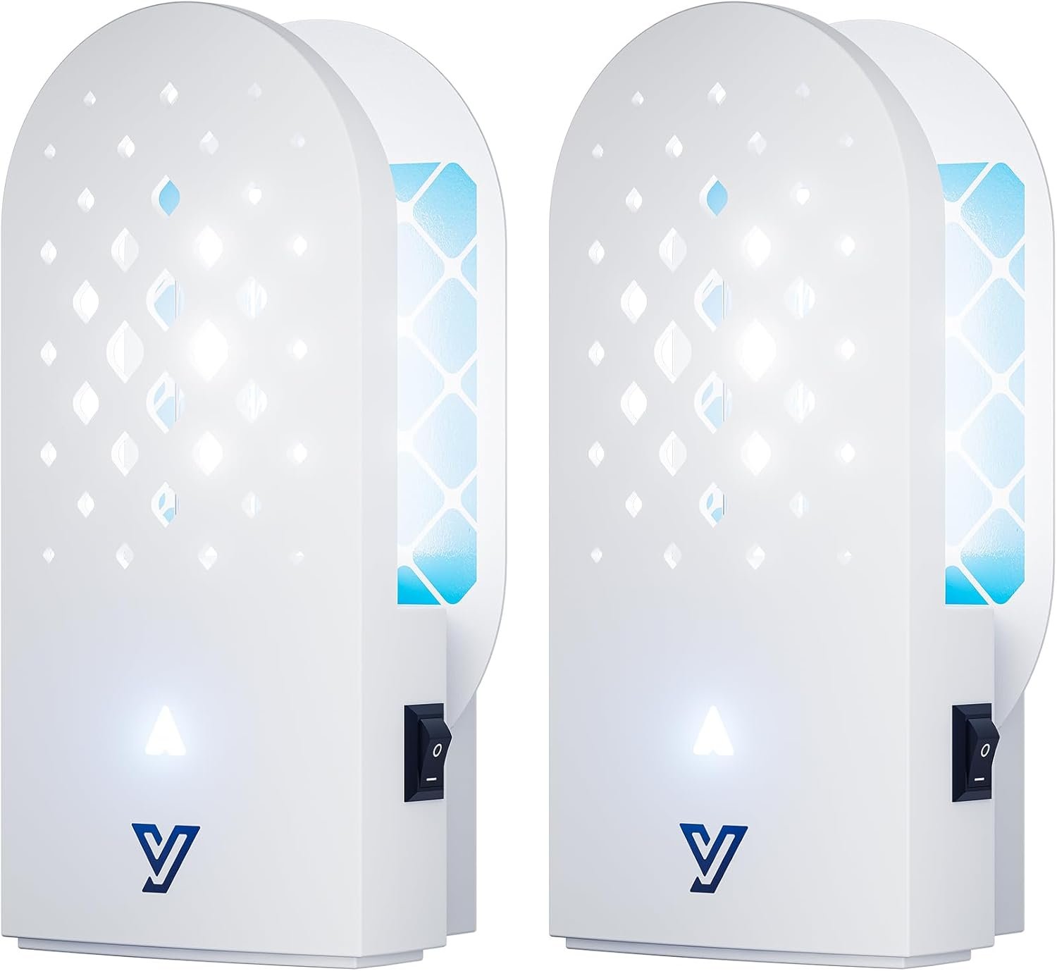 Electronic Flying Insect Trap 2 Pack Plug in Flea Mosquito Fly Catcher Gnat Moth Bug Killer with Night Light UV Attractant and Sticky Boards for Home Office Garage - Image 2