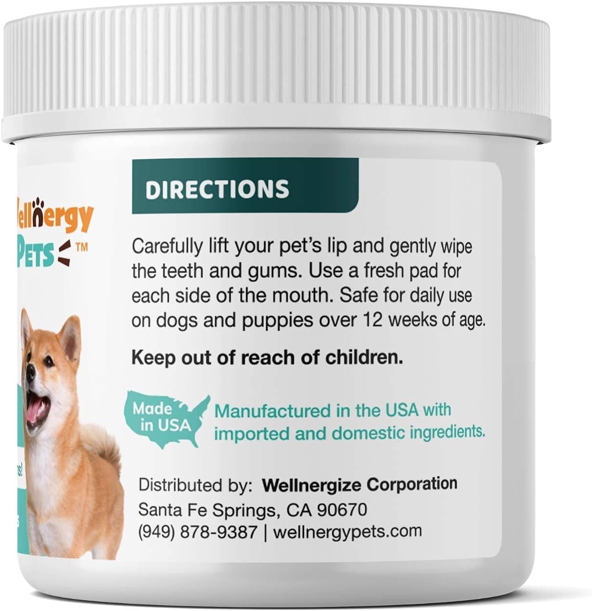 Dental Wipes for Dogs and Cats - No Brush Formula; Improve Oral Hygiene and Health; Freshen Breath; Fresh Mint Flavor. 100 Wipes. - Image 4