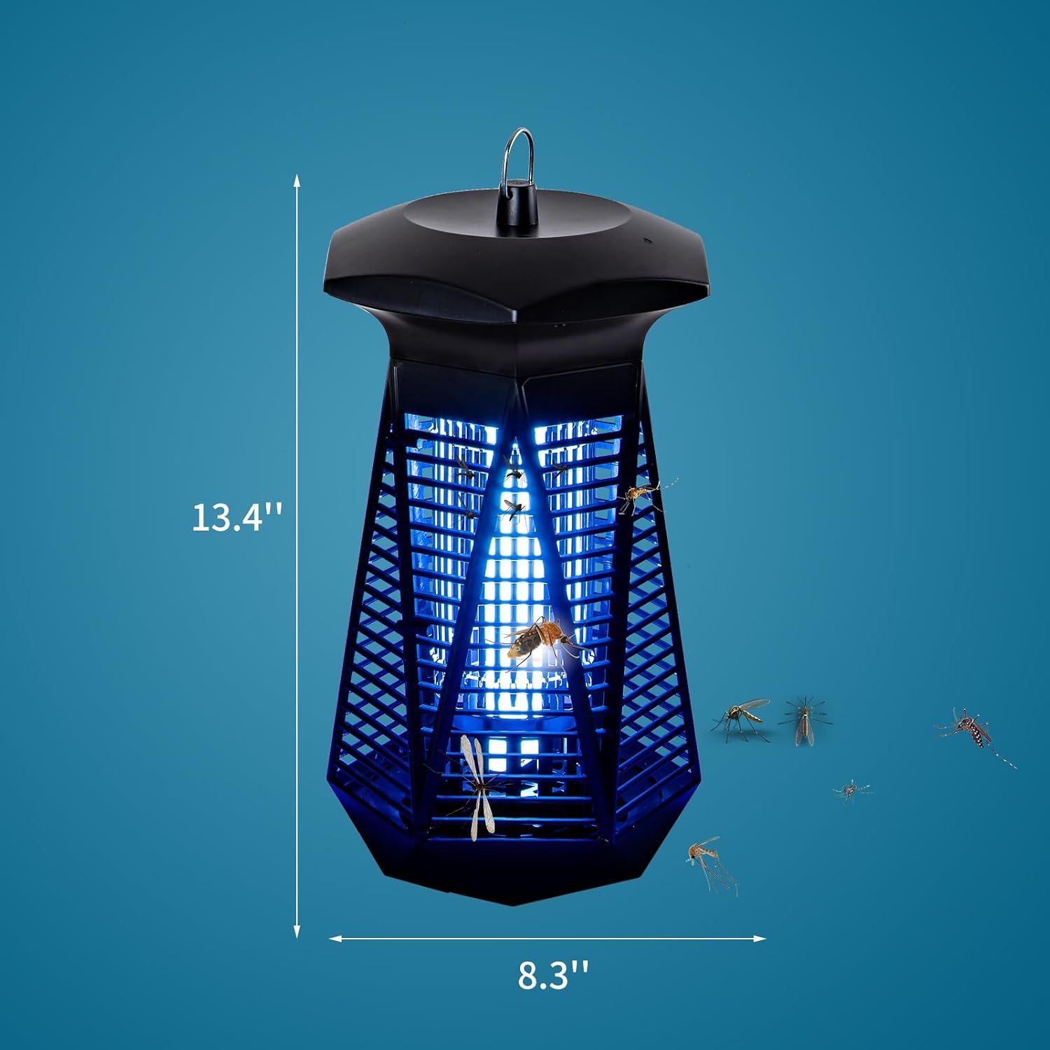 Bug Zapper Outdoor Indoor, 18W Electric Fly Trap with Dusk to Dawn Light Sensor, Mosquito Repellent, Fly Zapper, Waterproof Mosquito Killer for Home Patio Office Courtyard - Image 7
