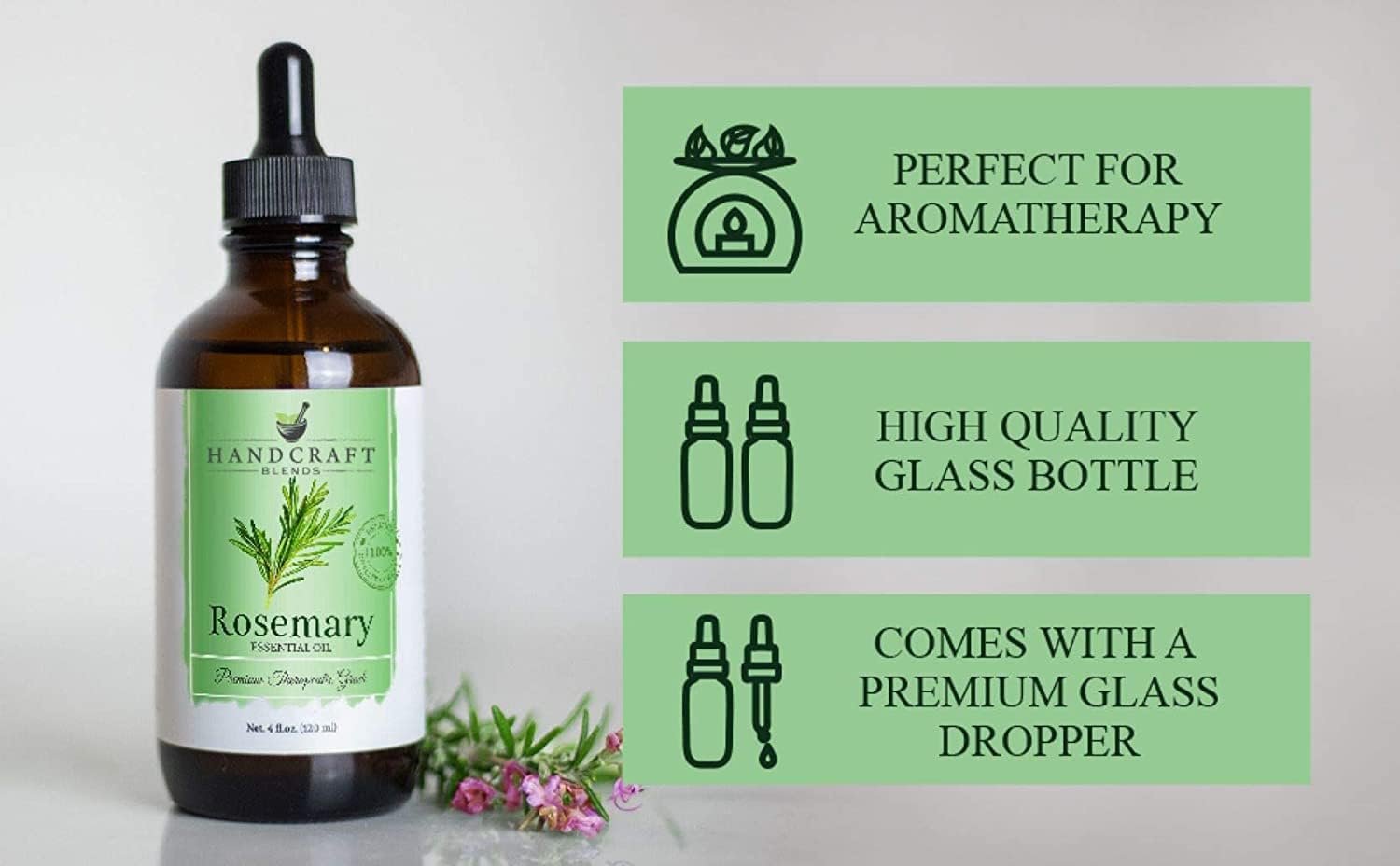 Rosemary Essential Oil - Huge 4 Fl Oz - 100% Pure and Natural - Premium Grade Essential Oil for Diffuser and Aromatherapy - Image 6