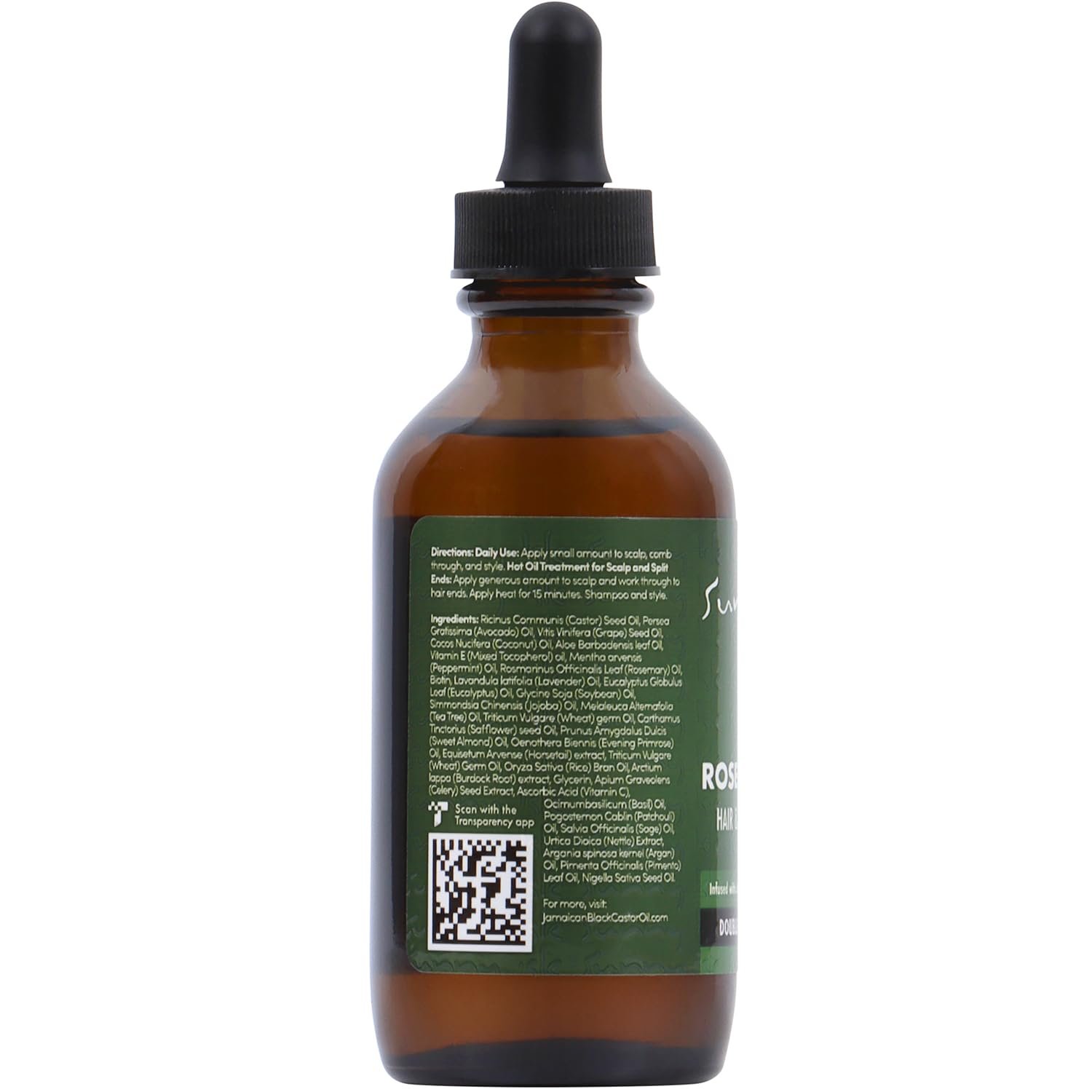 Sunny Isle Rosemary Mint Hair and Strong Roots Oil 3oz | Infused with Biotin & Jamaican Black Castor Oil | Strengthen and Nourish Hair Follicles | Dry Scalp, Split Ends - Image 7