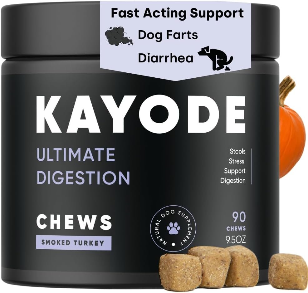 Kayode Ultimate Digestion. Fast Acting Anti-Diarrhea Dog Chews. Dog Fart Remedy. Digestive Enzymes for Dogs, Easy Stool Firmer for Dogs. Led with Safe Pumpkin for Dogs. - Image 2