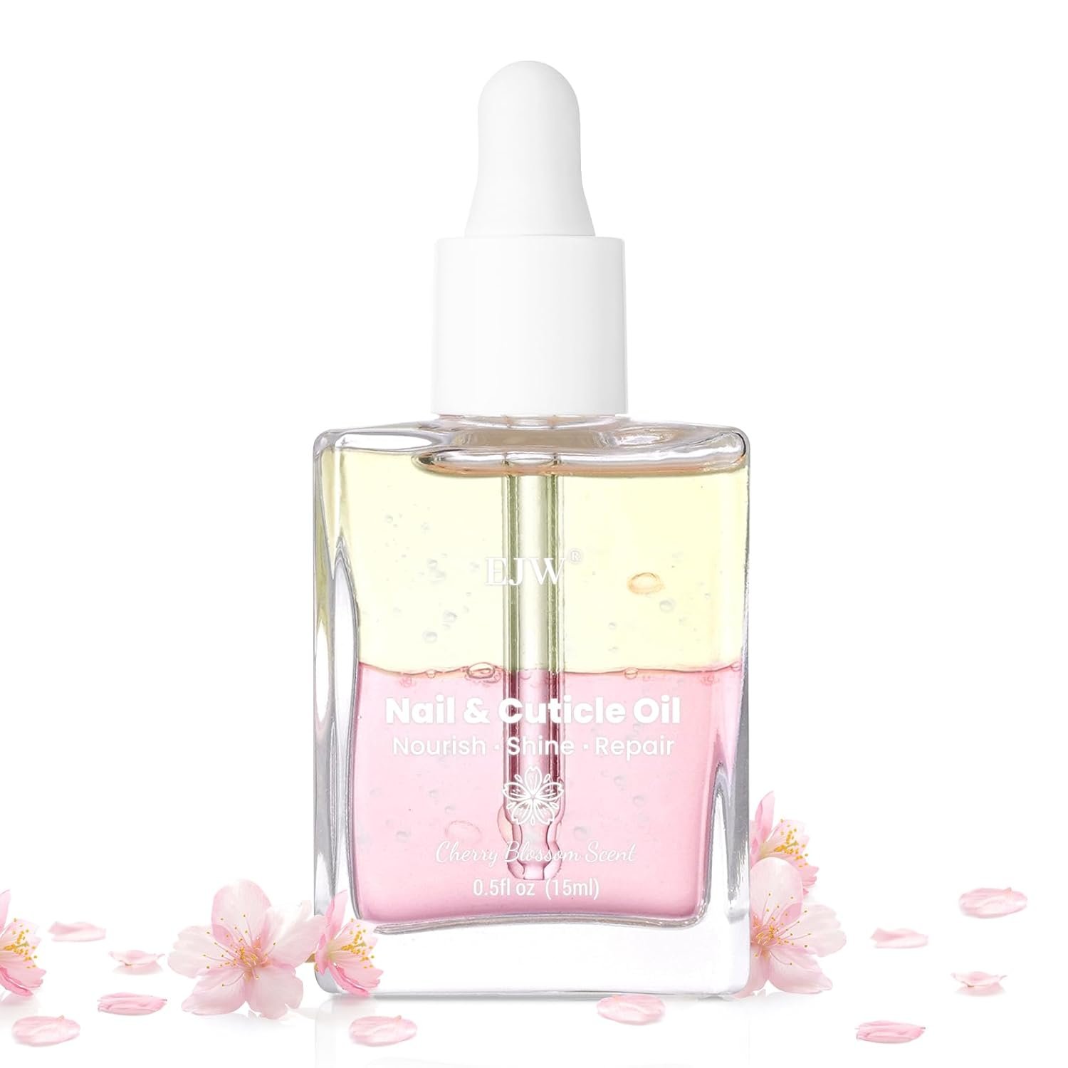 Cherry Blossom Nail & Cuticle Oil - Ultimate Hydration, Repair with Real Cherry Blossom Extract - Paraben-Free, Vegan & Cruelty-Free - 0.5 fl. oz - Image 2