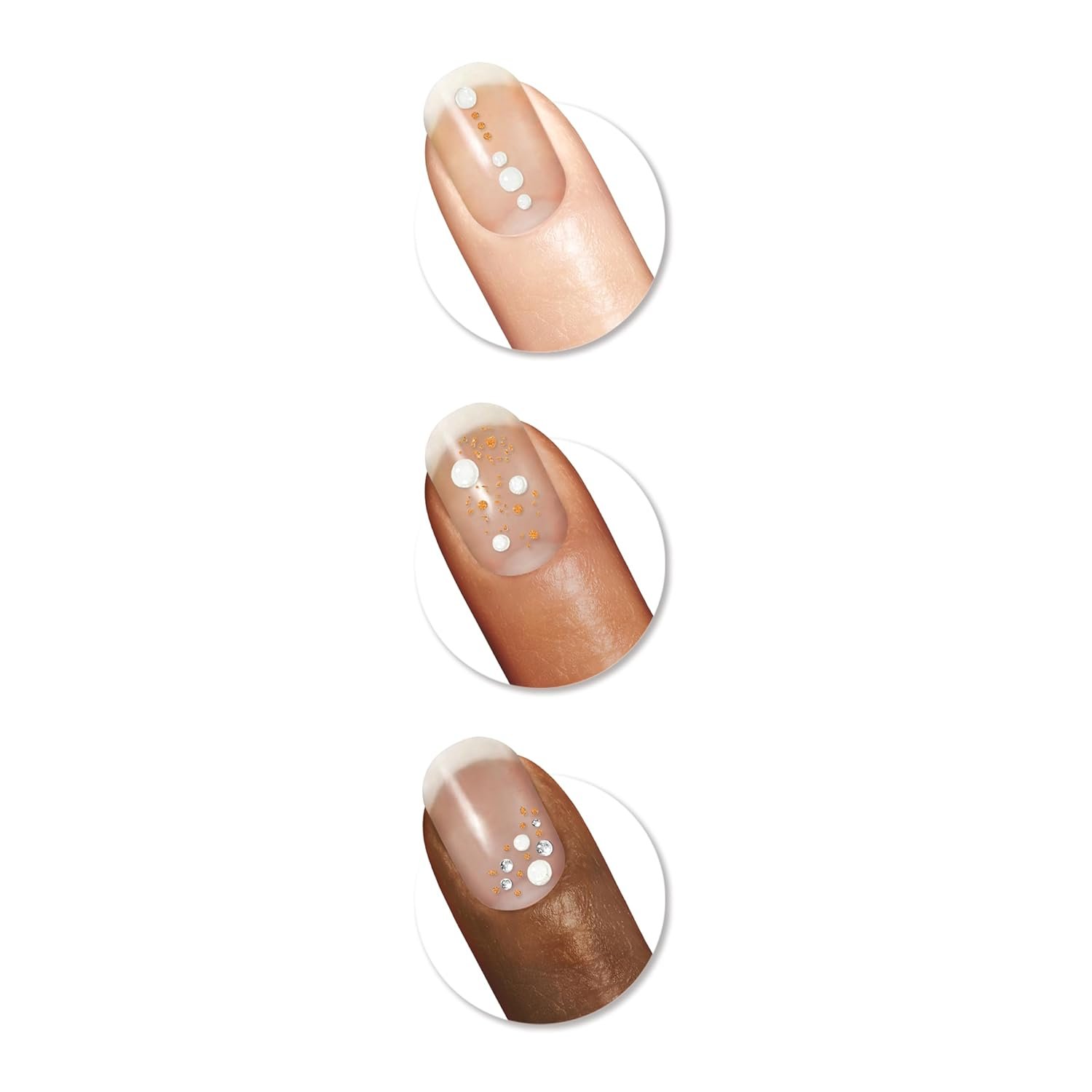 Sally Hansen Salon Effects Nail Accents, Bubbly & Pearls, Nail Art Decals, Easy to Use, No Commitment, Use On Nail Polish or Bare Nails, Mix and Match Styles - Image 3