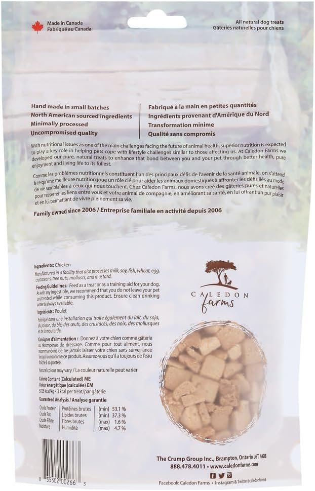 Caledon Farms Chicken Morsels Dog Treats: 125G/4.4OZ - Image 4