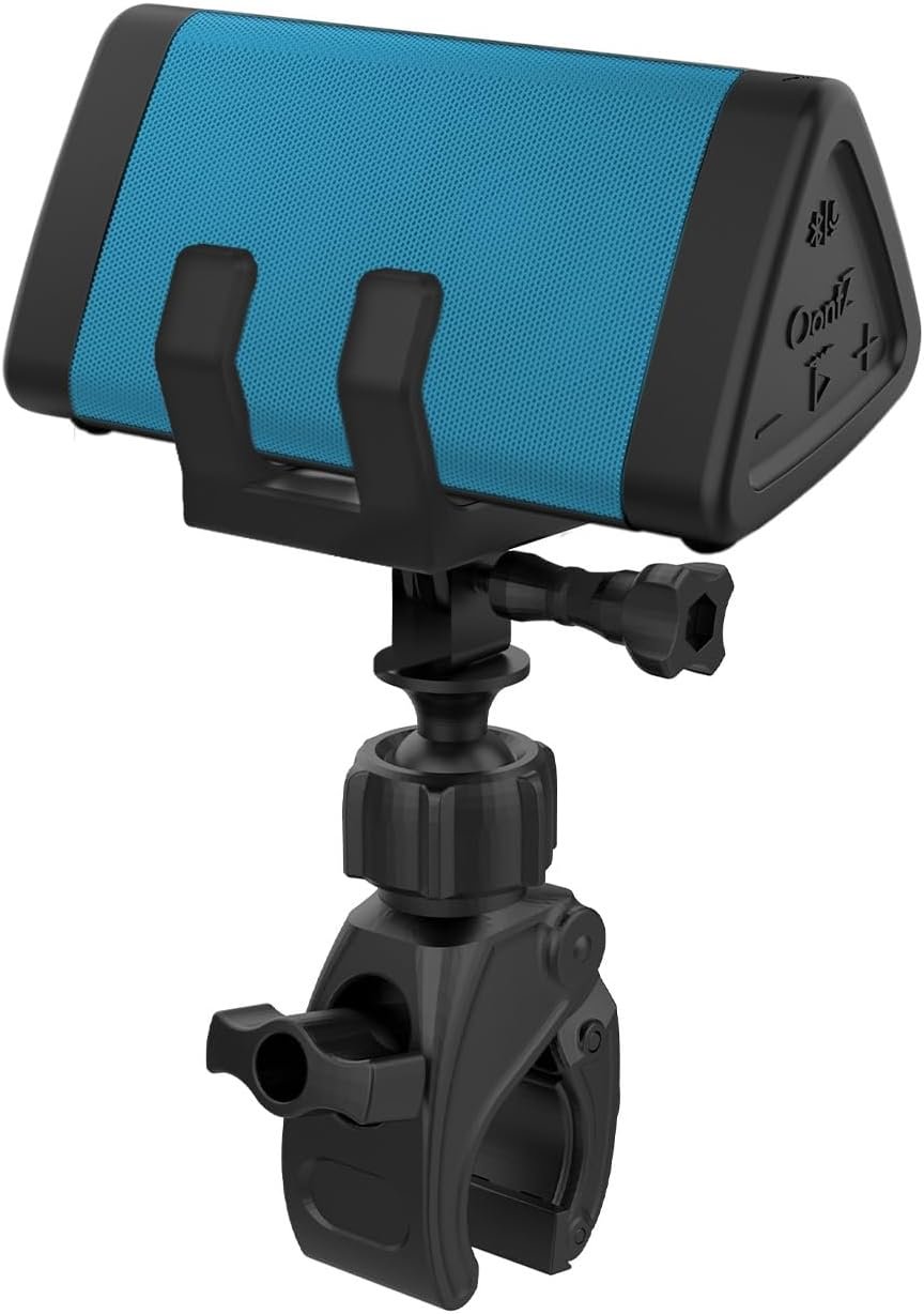 OontZ Angle 3 Blue Bluetooth Speaker with Bracket and Clamp Mount, Portable IPX5 Waterproof Speaker - Image 2