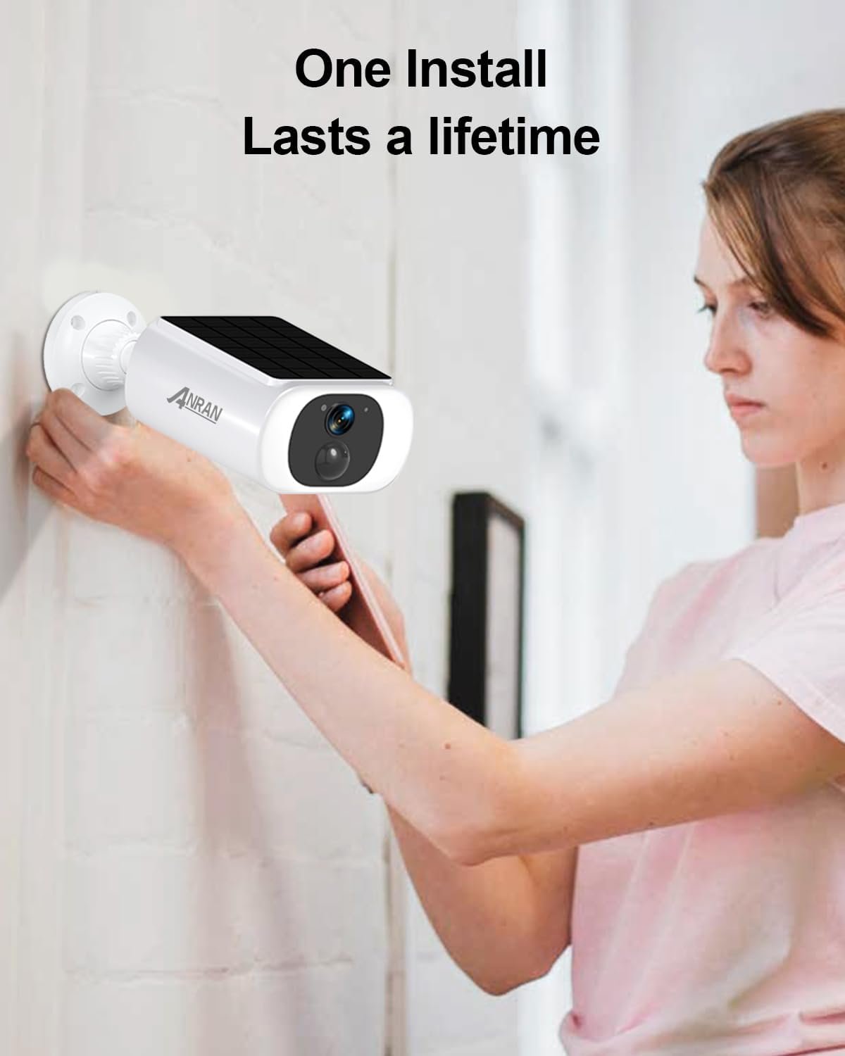 ANRAN 2K Cameras for Home Security Outside, Solar Security Cameras Wireless Outdoor, Battery Powered WiFi Surveillance with Human Detection, Color Night Vision, Spotlight, Works with Alexa (4 Pack) - Image 8