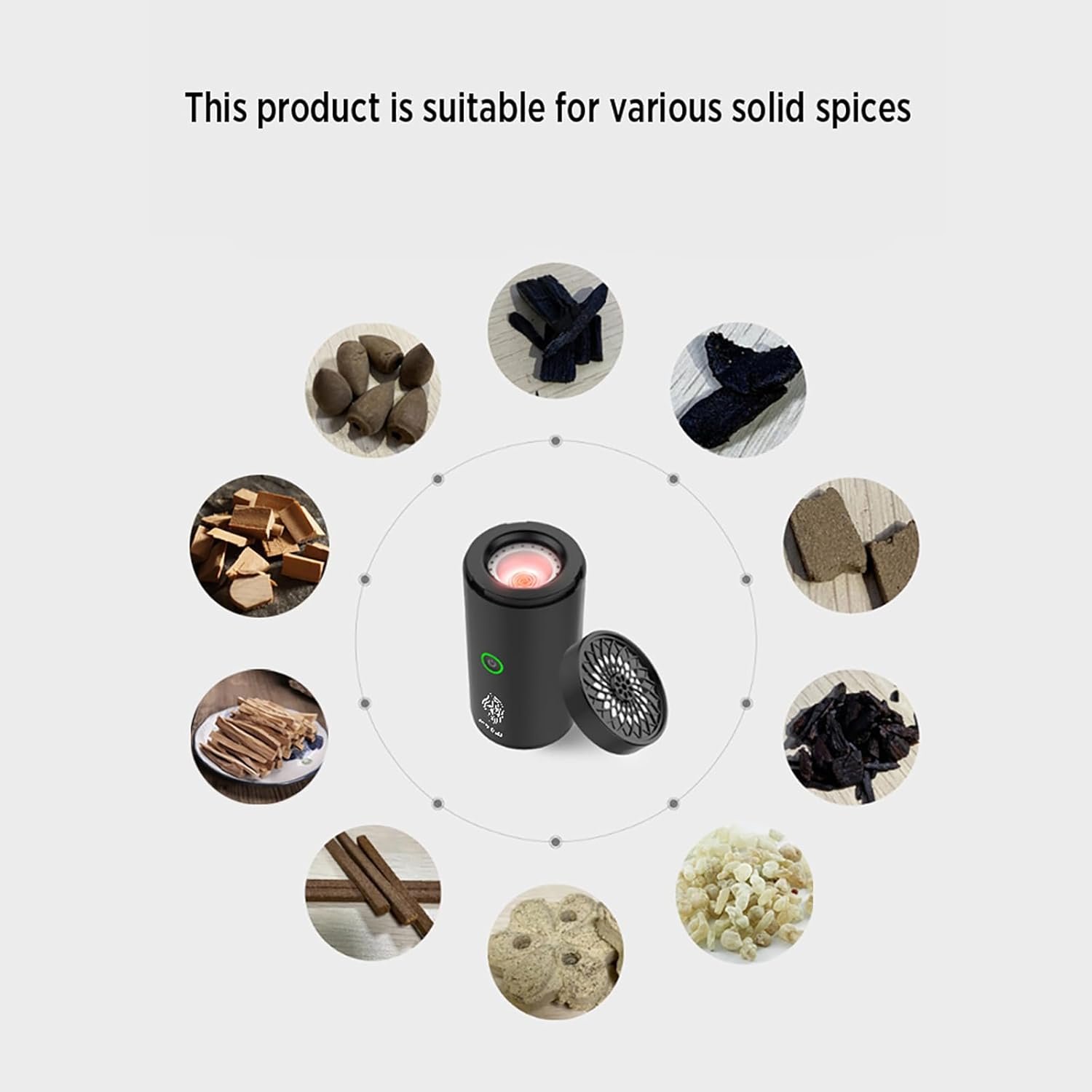 Electric Incense Burner, Car Electric Incense Burner, Portable USB Rechargeable Smart Electronic Incense Burner, bakhoor Burner for Home Use (Black-1) - Image 7