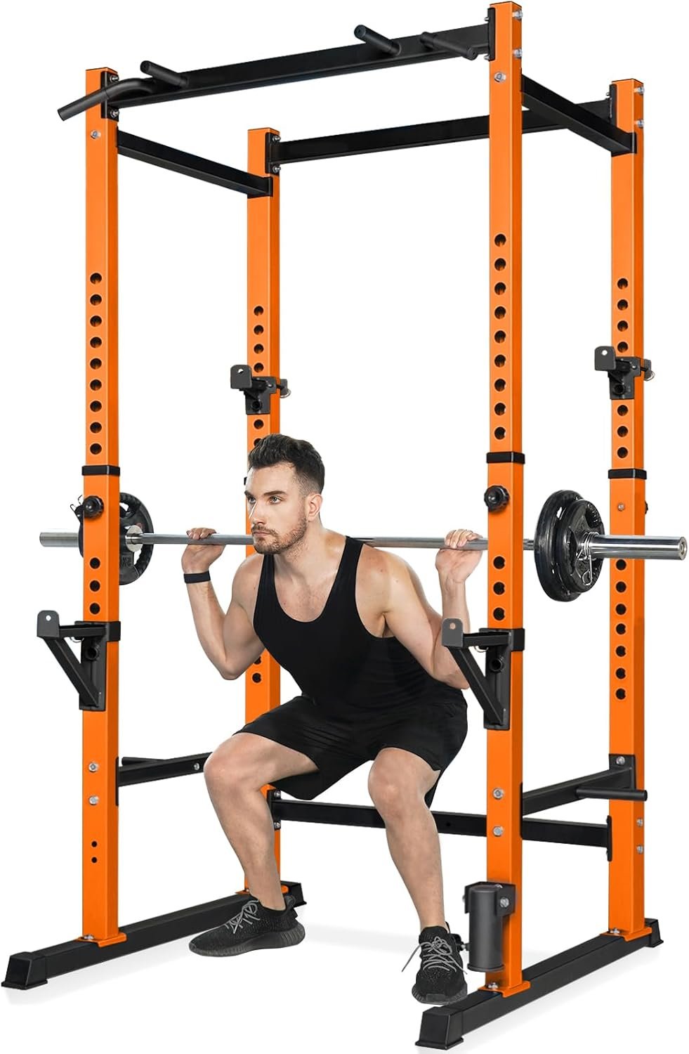 Bongkim Power Rack, Rack Cage for Weight Training, Adjustable Squat Stand Rack for Home Gym Equipment, Lifting Cage with 660lb Capacity - Image 2