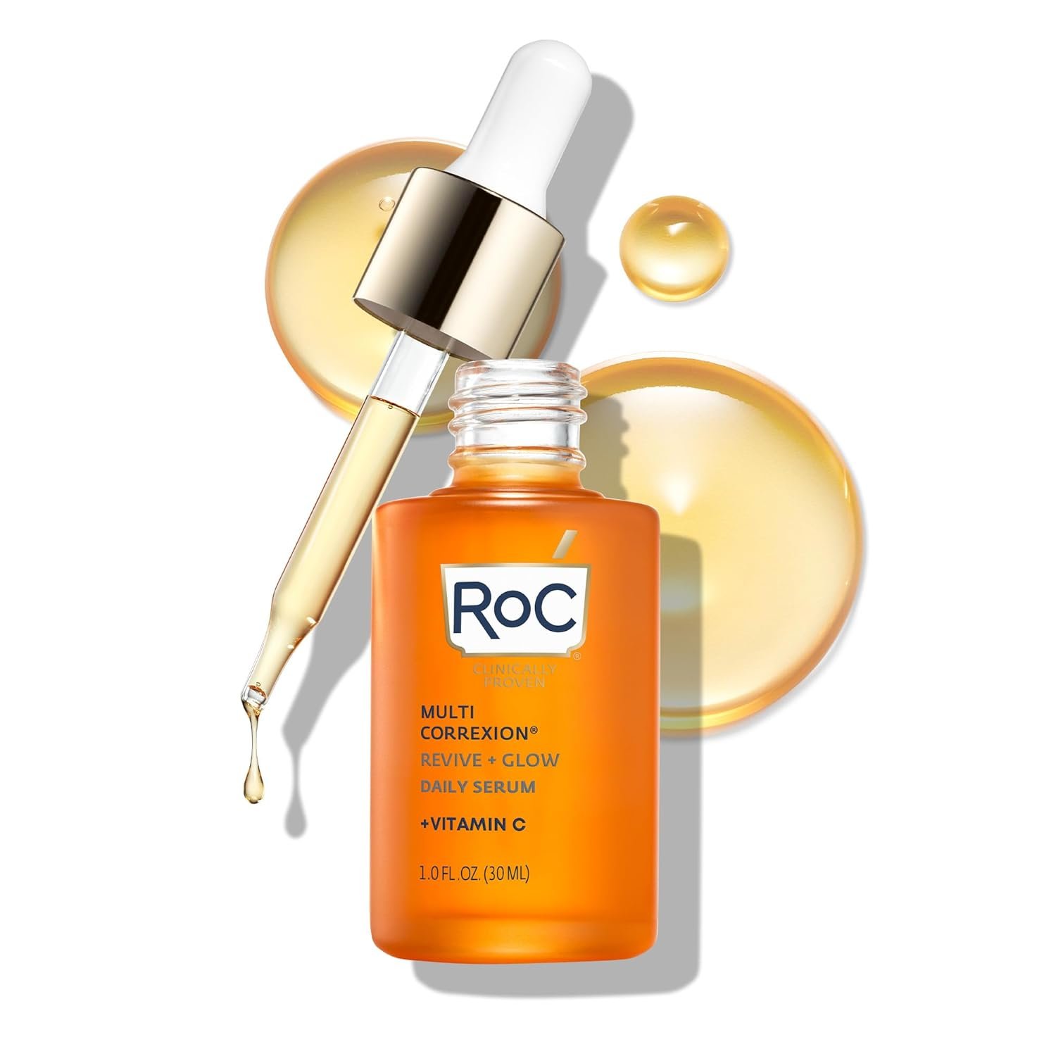 RoC Multi Correxion Revive + Glow 10% Active Vitamin C Serum for Face, Daily Anti-Aging Wrinkle and Skin Tone Skin Care Treatment, Brightening Serum, 1 Fluid Ounce - Image 2