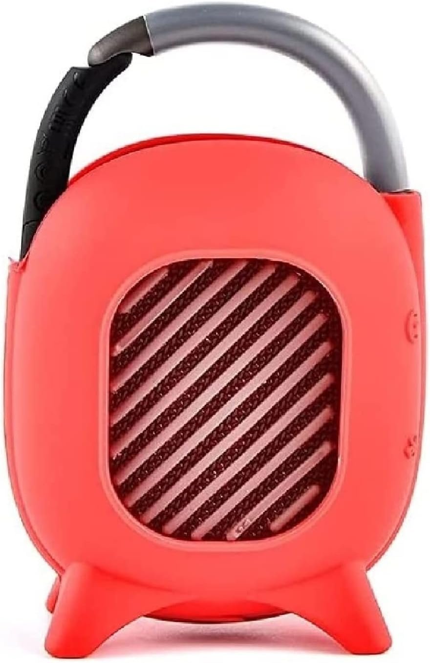 JBL Clip 4 Waterproof Wireless Bluetooth Speaker Bundle with Deluxe CCI Protective Silicone Carrying Sleeve and Built in Stand (Red) - Image 7