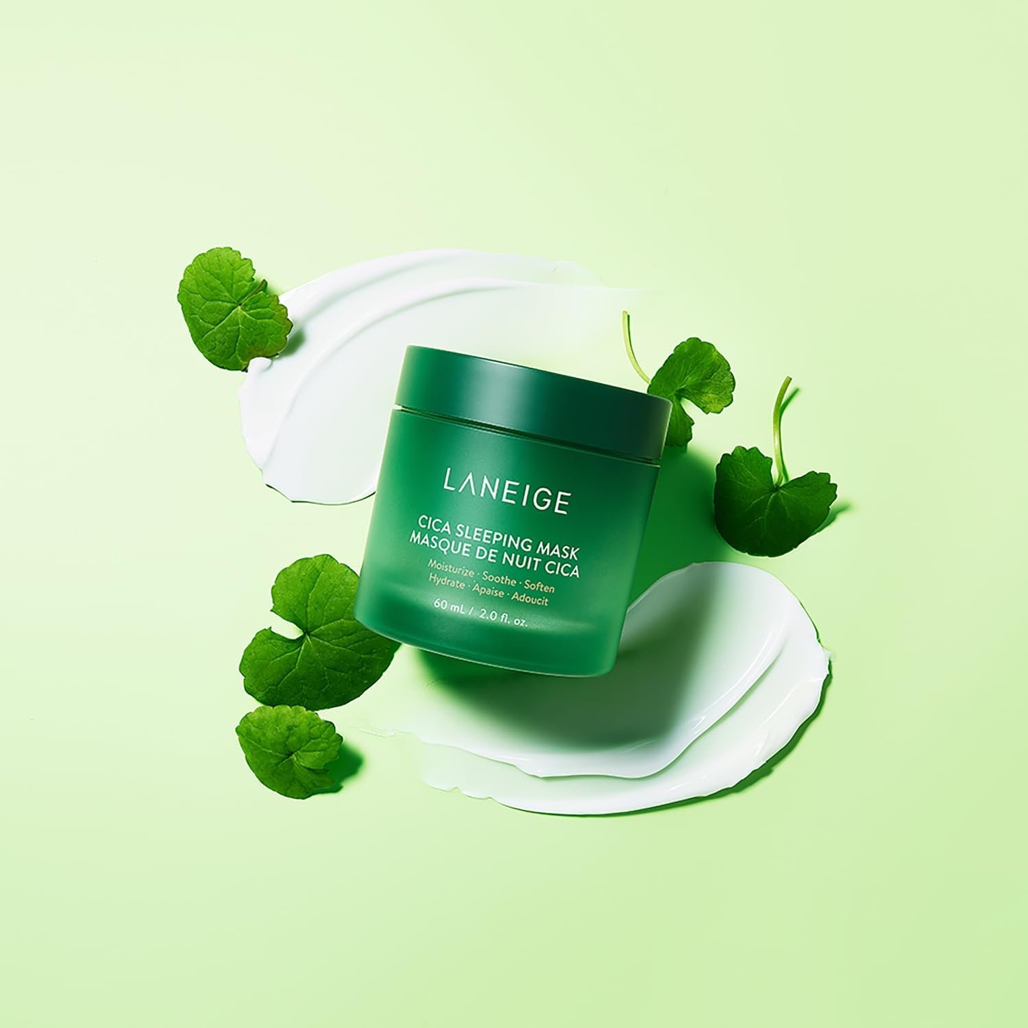 LANEIGE Cica Sleeping Mask: Korean Overnight Mask, Hypoallergenic, Fermented Forest Yeast Extract, Madecassosides, Soothe Stressed Skin, Barrier-Boosting, Dryness, Redness - Image 7