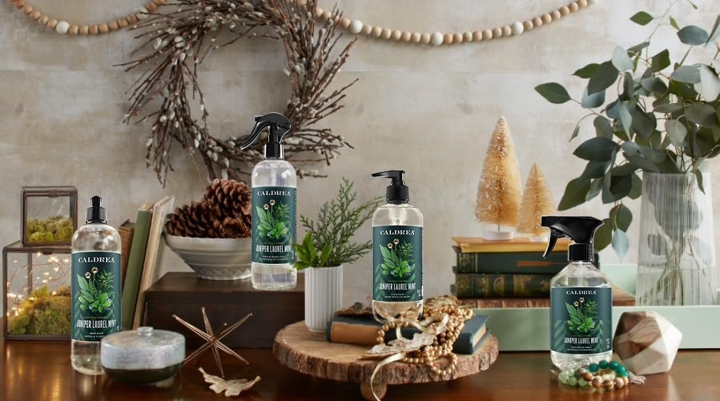 Caldrea Multi-Surface Countertop Spray Cleaner, Made with Vegetable Protein Extract, Juniper Laurel Mint Scent, 16 oz - Image 7