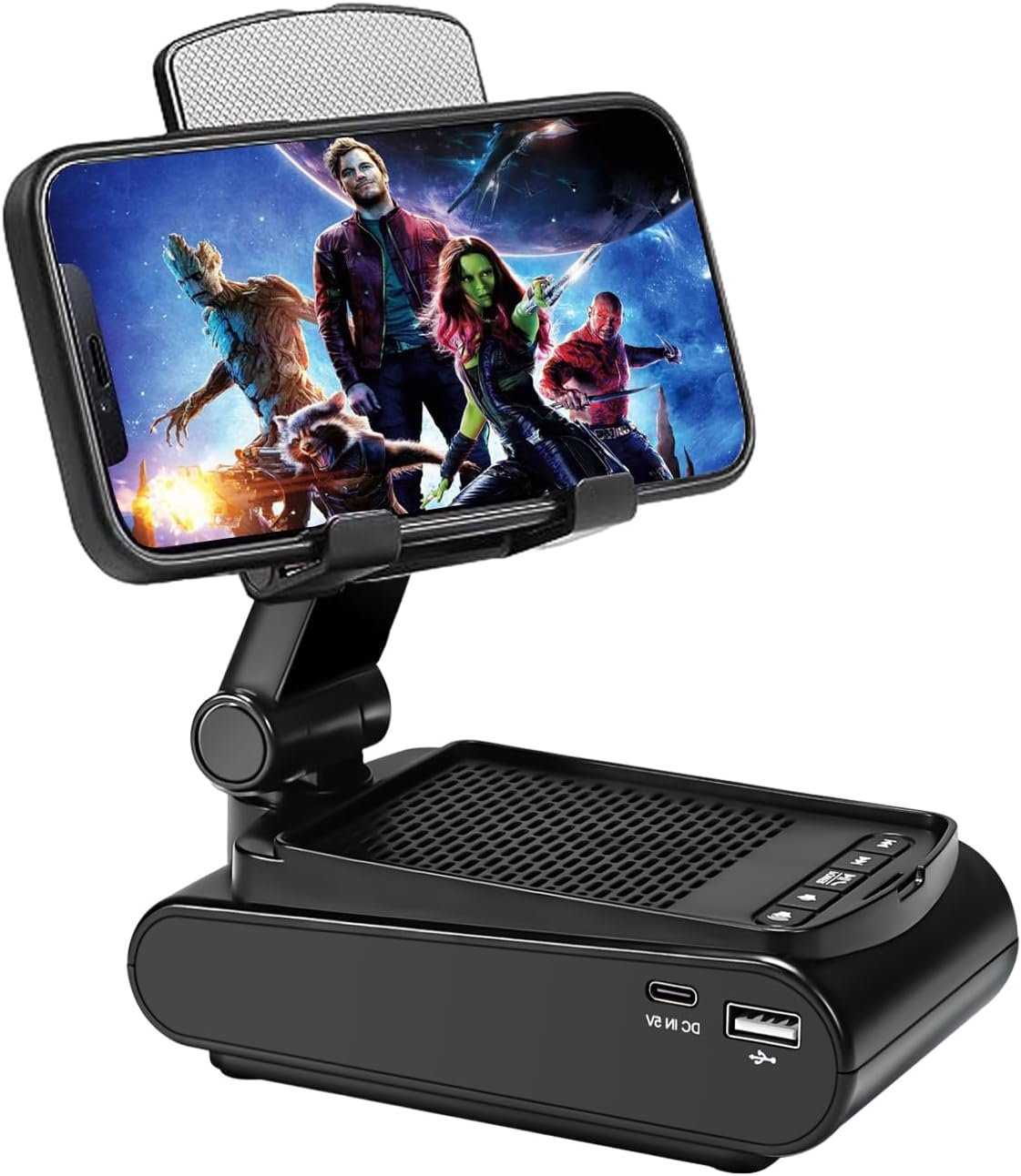 Gifts for Men,Cell Phone Stand with Wireless Bluetooth Speaker HD Surround Sound for Home and Outdoors with Bluetooth Speaker for Desk Compatible with iPhone/ipad/Samsung Galaxy - Image 2