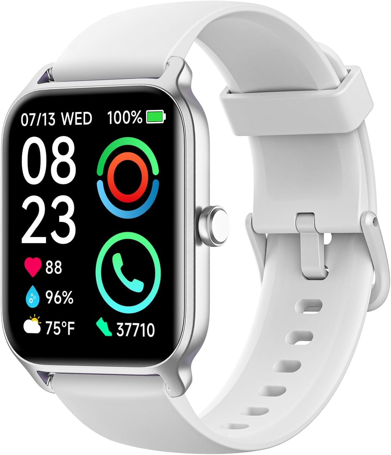 Fitpolo Smart Watch for Men Women with Bluetooth Call, Alexa Built-in 1.8" Blood Oxygen Heart Rate Sleep Fitness Watch, 105+ Sports Modes Smartwatch, Activity Tracker for Android iOS Phone - Image 2