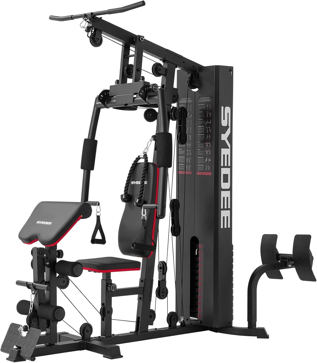 Home Gym, Multifunctional Home Gym Equipment, Home Gym Station with 150LBS Weight Stack, Exercise Equipment for Full Body Strength Training - Image 2