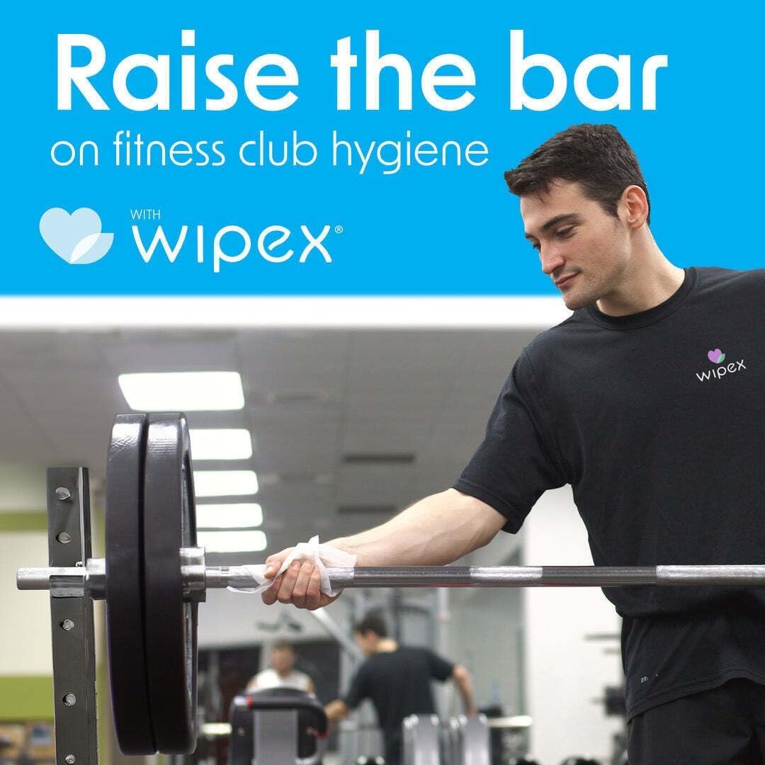 Wipex Gym Wipes Refill - 800ct Hand Sanitizing Wipes with Safe Plant Based Cloth, Commercial Size use at Gyms, Studios, Clubhouse & Public Facilities (1 Roll, 800 Gym Wipes Bulk) - Image 6