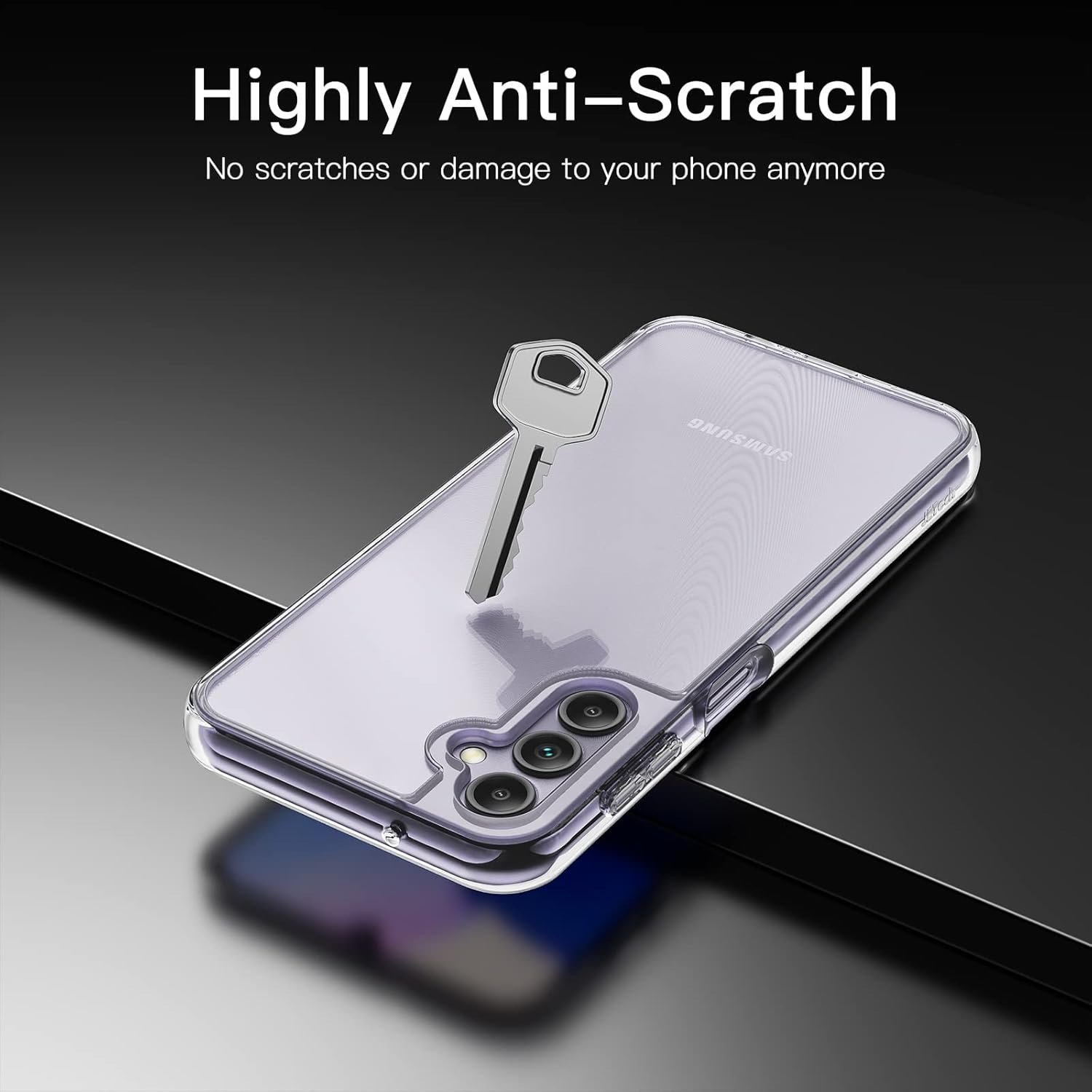 JETech Case for Samsung Galaxy A14 4G/5G 6.6-Inch, Non-Yellowing Shockproof Bumper Protective Phone Cover, Anti-Scratch Hard PC Back (Clear) - Image 5