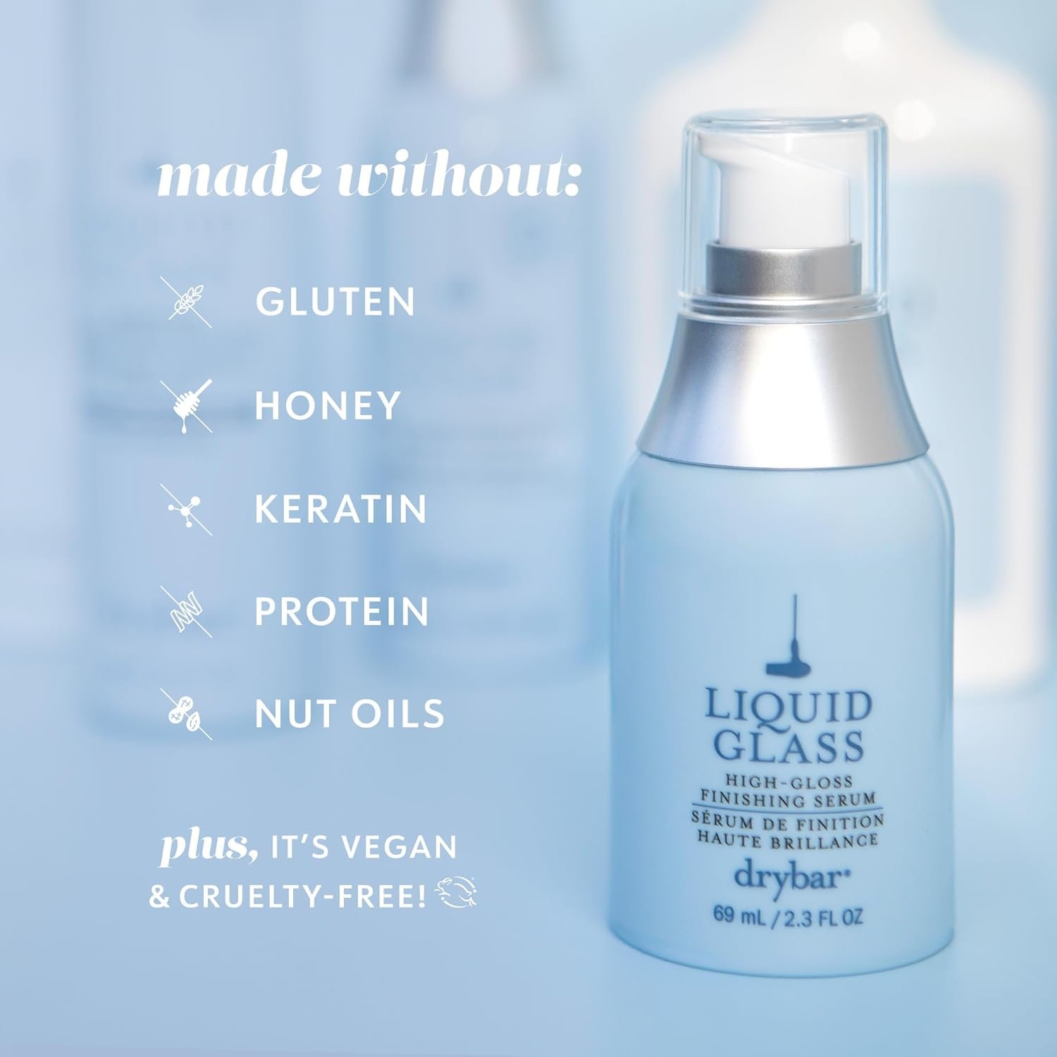 Drybar Liquid Glass High-Gloss Finishing Serum | Use Post-Blowout to Reduces Frizz, Tames Flyaways, and Provides Weightless Hydration to Hair while Adding Shine, Vegan & Cruelty-Free - Image 7