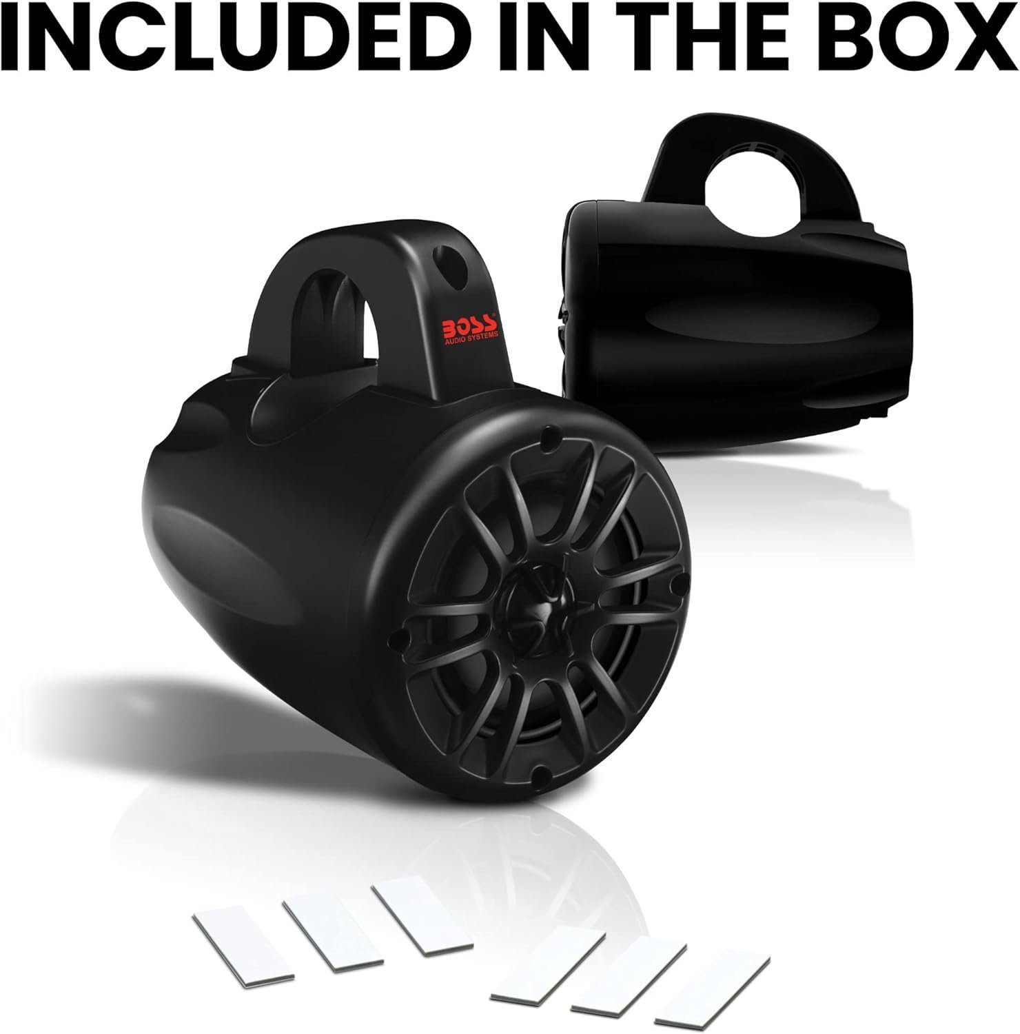 BOSS Audio Systems MRWT40 ATV UTV Marine Weatherproof Waketower System - 4 Inch Stereo Speakers, Full Range, 2 Way, Tweeters, IPX5 Rated, Sold in Pairs, Wake Tower For Boat - Image 8