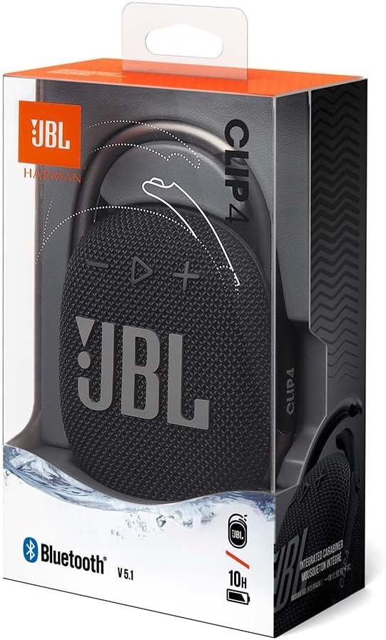 JBL Clip 4 - Portable Bluetooth speaker with a built-in battery, IP67 waterproof and dustproof, Compact size and great sound. - Black - Image 6