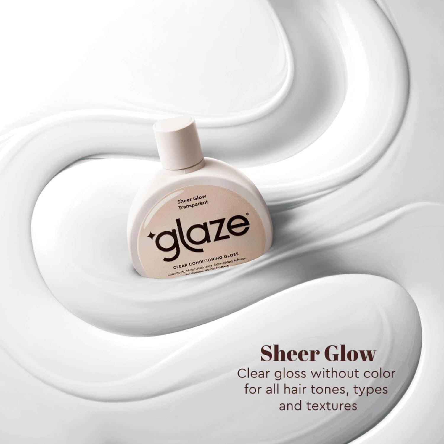 Glaze Sheer Glow Transparent Clear Conditioning Super Gloss 6.4 fl.oz & GlaziPlex Super Bond Repair Hair Treatment, 120ml. 4-in-1 Deep Conditioning Hair Mask - Image 4