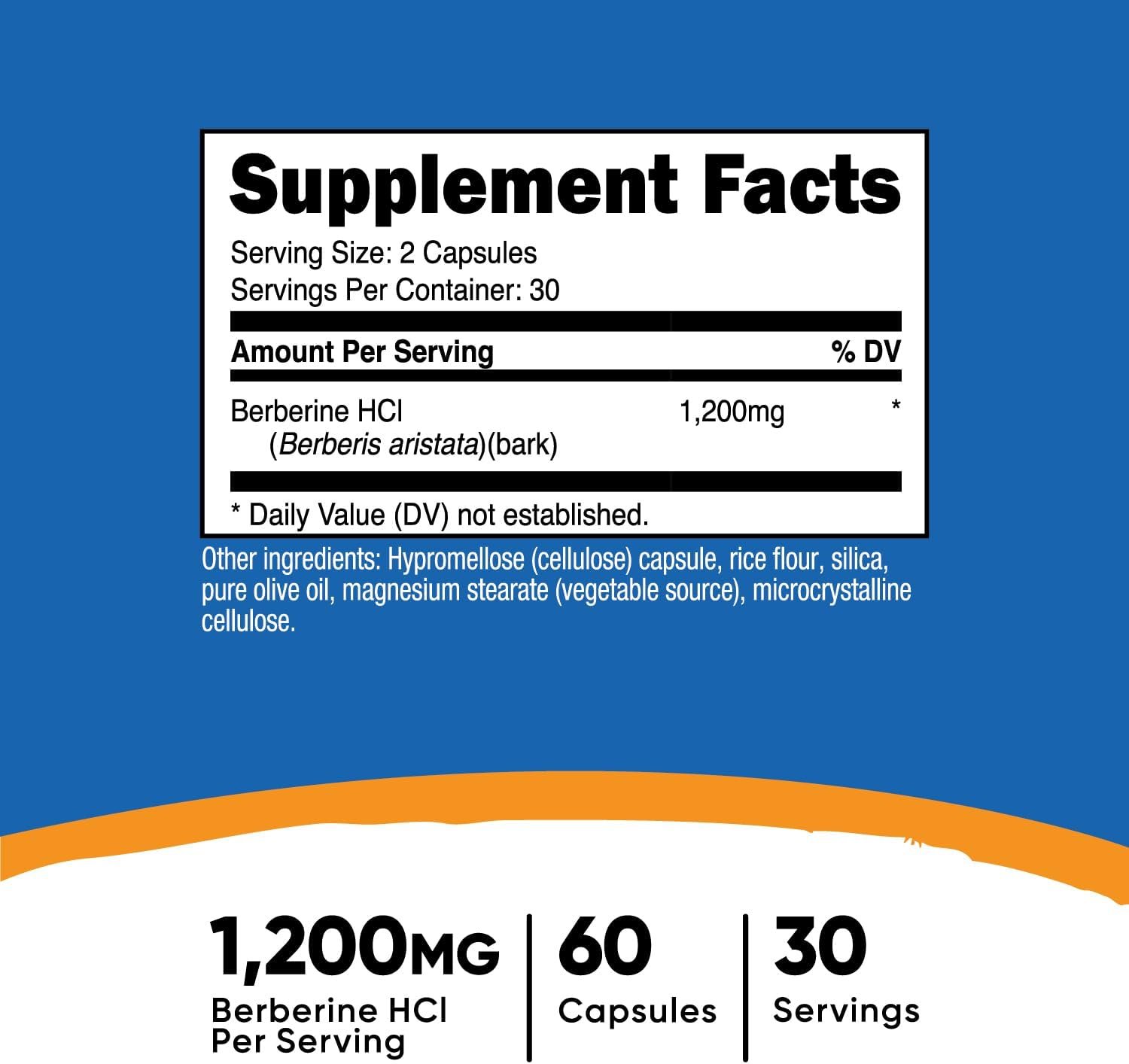 Nutricost Berberine HCl 600mg, 60 Vegetarian Capsules - Gluten Free & Non-GMO - Image 3