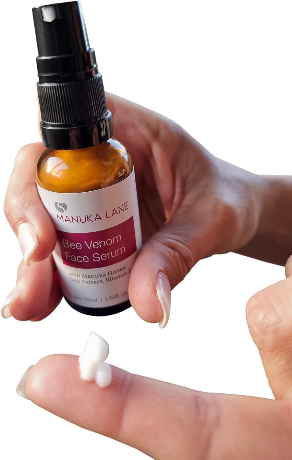 Bee Venom Face Serum for Face and Neck with Manuka Honey, Goji Extract and Vitamin E | Plant Based Formula | Carefully formulated to keep your skin young and healthy! - Image 5