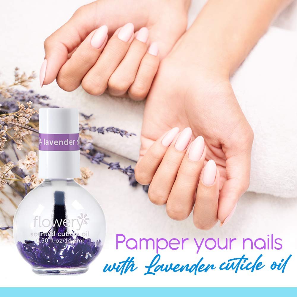 Flowery Lavender Scented Cuticle Oil, 0.5 oz, 1 Pack - Image 3