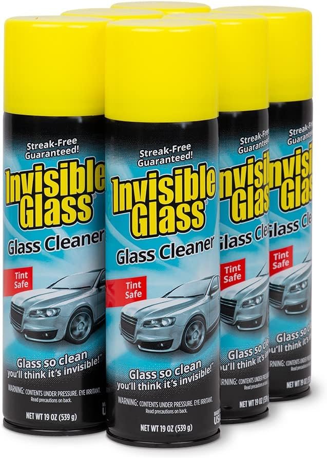 Invisible Glass 91164-6PK Premium Glass and Window Cleaner for Auto and Home Cleans Glass, Windows, Windshields, Navigation Screens, and More, Streak-Free, Ammonia-Free, Tint-Safe, 19 Fl Oz, Pack of 6 - Image 2