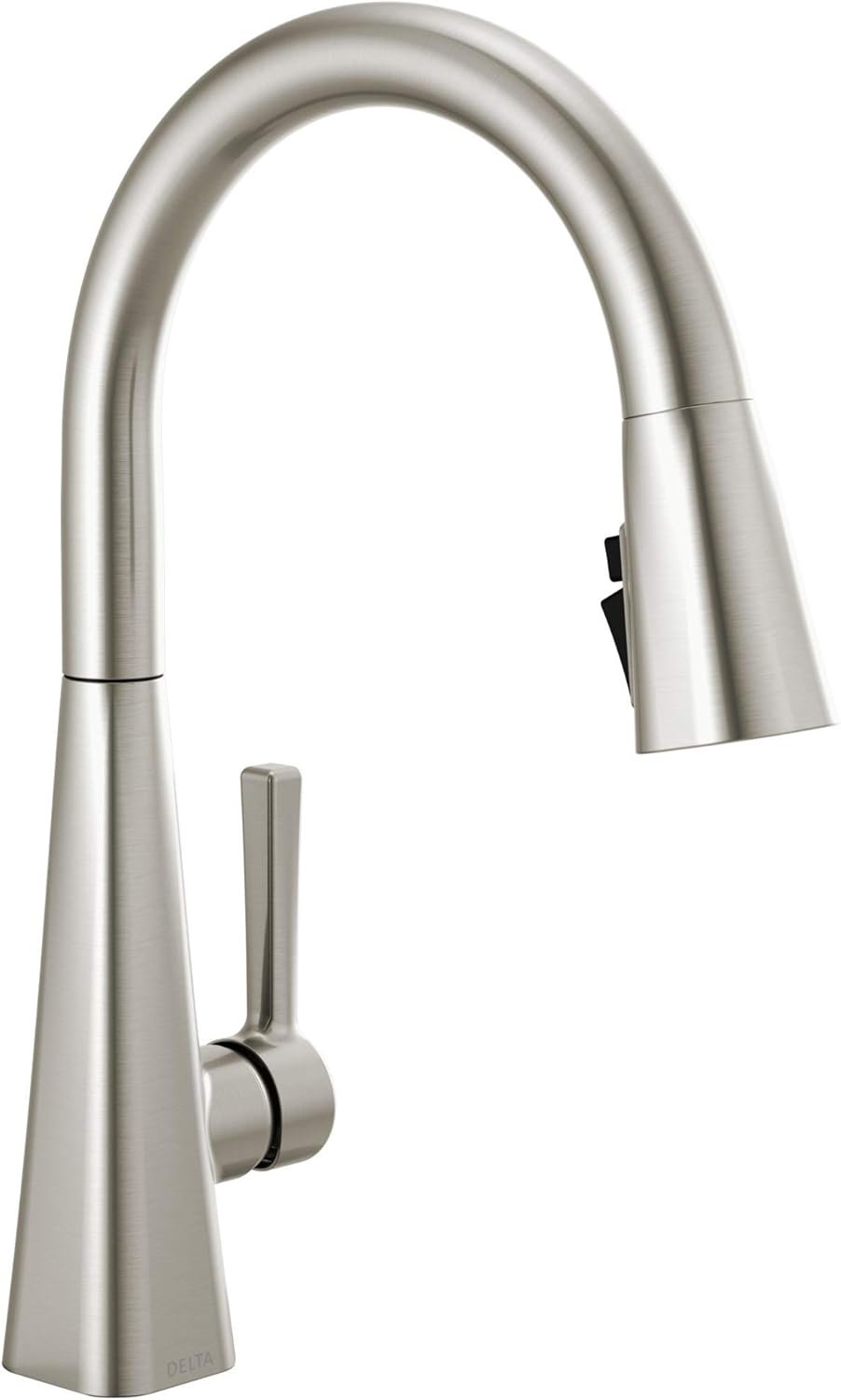 Delta Faucet Lenta Brushed Nickel Kitchen Faucet, Kitchen Faucets with Pull Down Sprayer, Kitchen Sink Faucet, Faucet for Kitchen Sink, Magnetic Docking Spray Head, SpotShield Stainless 19802Z-SP-DST - Image 2